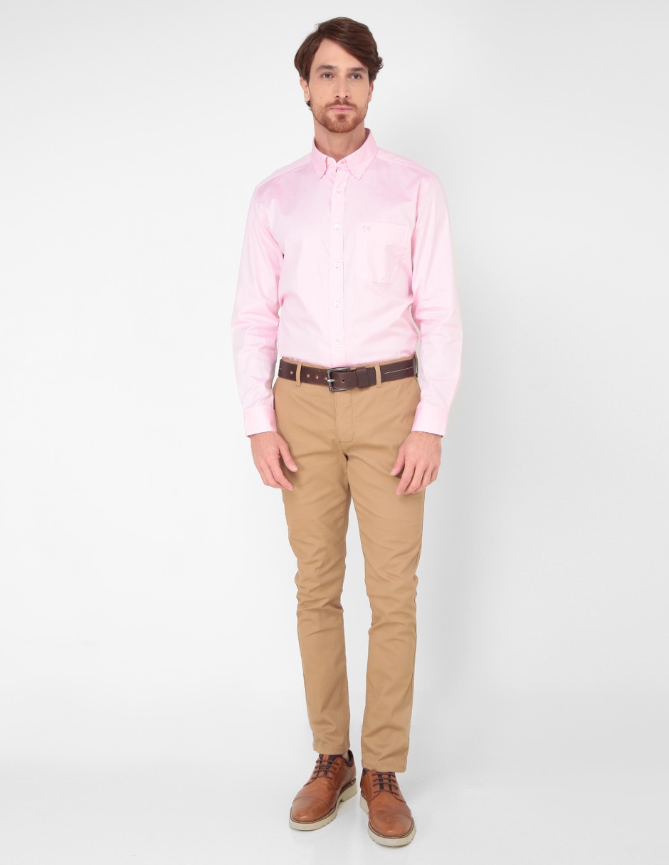 Camisa casual de algodón manga larga para hombre 3