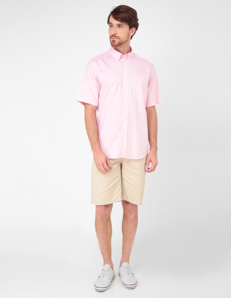 Camisa casual de algodón manga corta para hombre 3