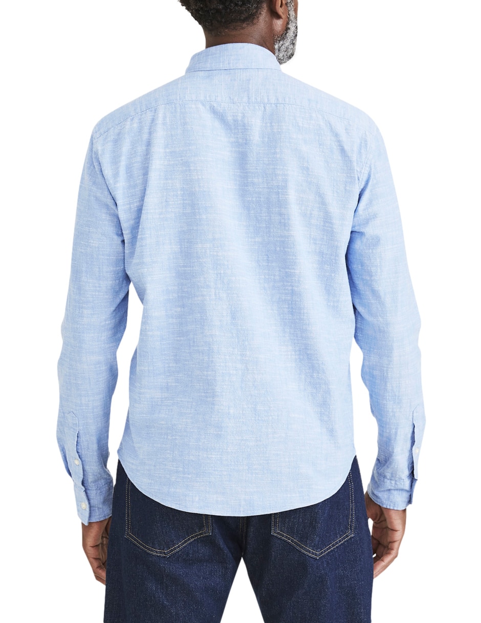 Camisa casual de algodón manga larga para hombre 3