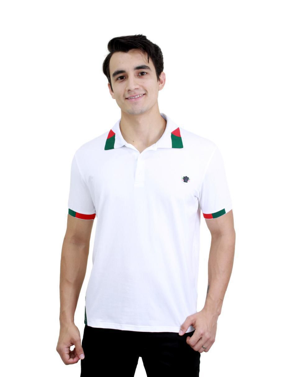 Playera tipo polo Moderno estampada para hombre