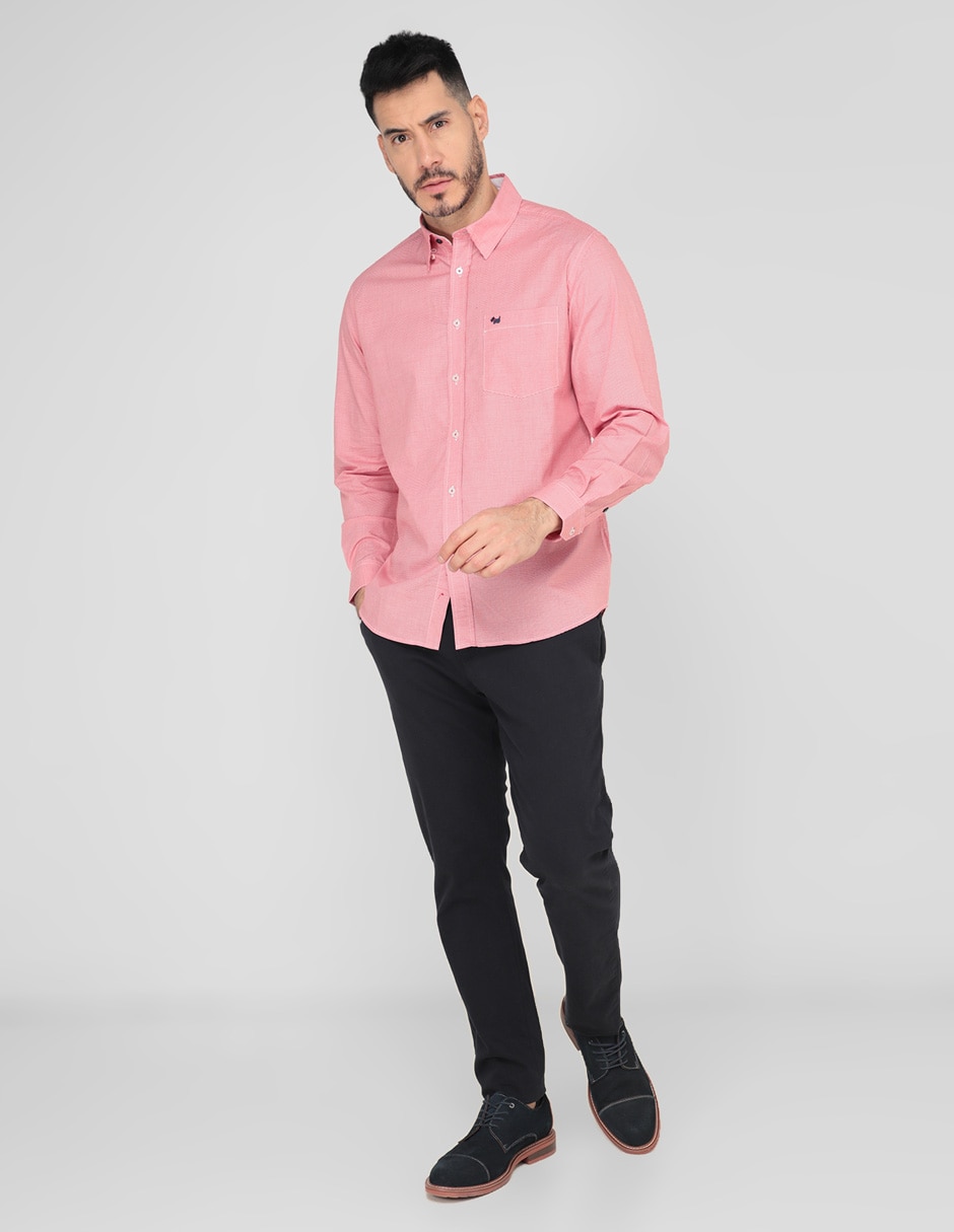 Camisa casual de algodón manga larga para hombre 3