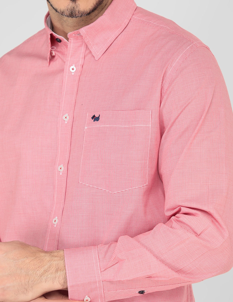 Camisa casual de algodón manga larga para hombre 4