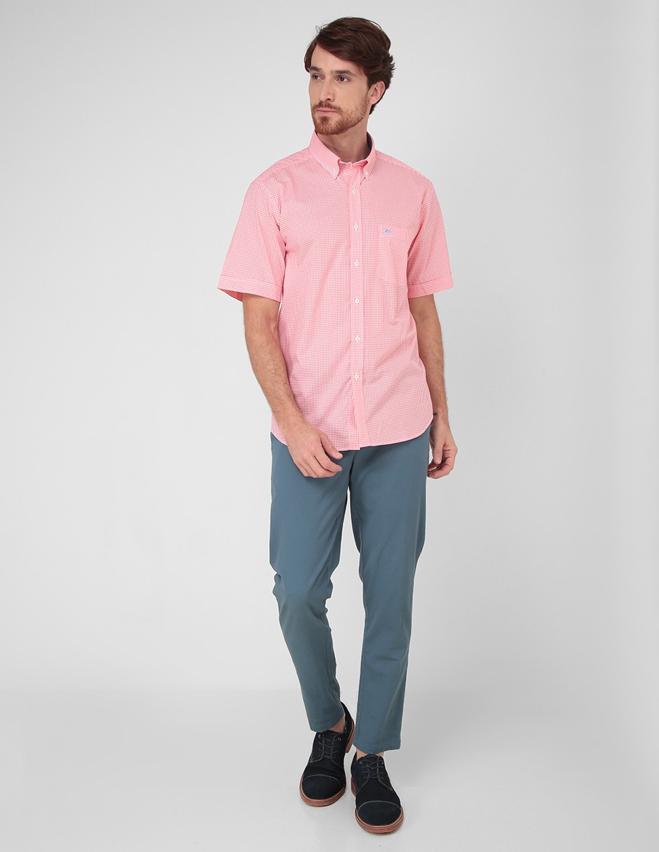 CAMISA FERRIONI M5710T REGU, G, SALMÓN
