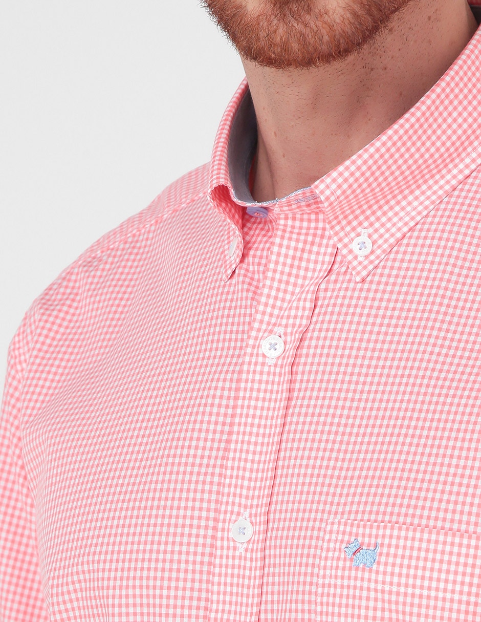 CAMISA FERRIONI M5710T REGU, G, SALMÓN