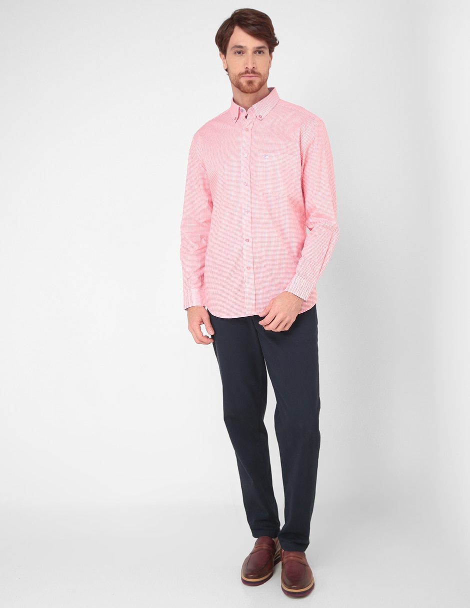 CAMISA FERRIONI M5711T REG, XG, SALMÓN