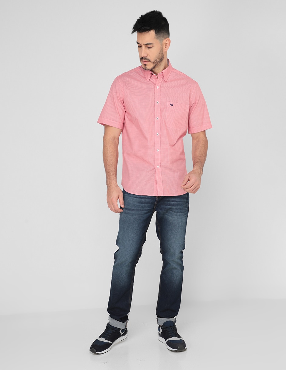 Camisa casual de algodón manga corta para hombre 3