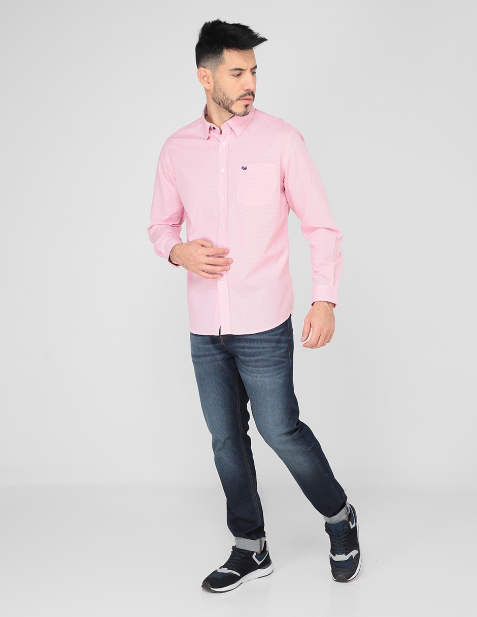 Camisa casual de algodón manga larga para hombre 3