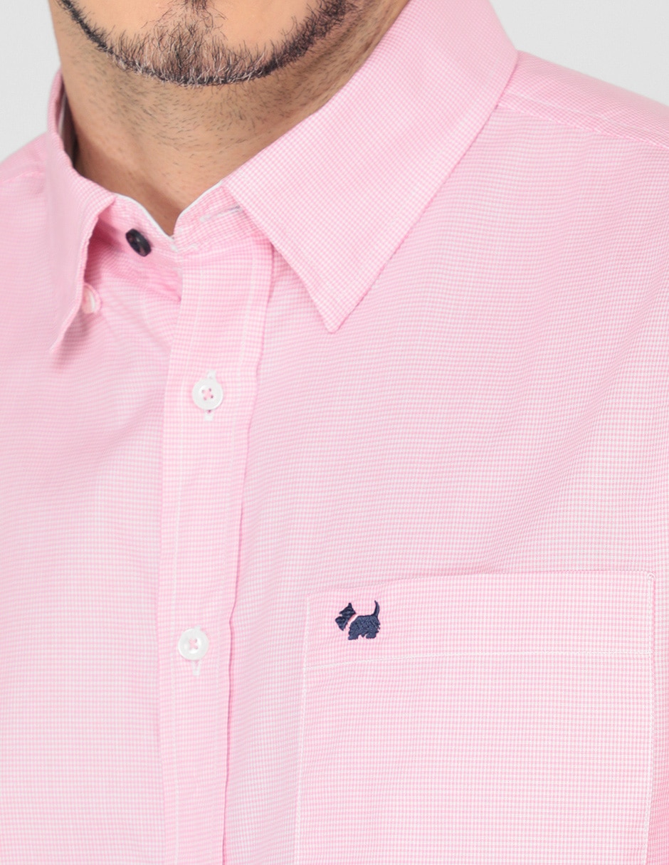 Camisa casual de algodón manga larga para hombre 4