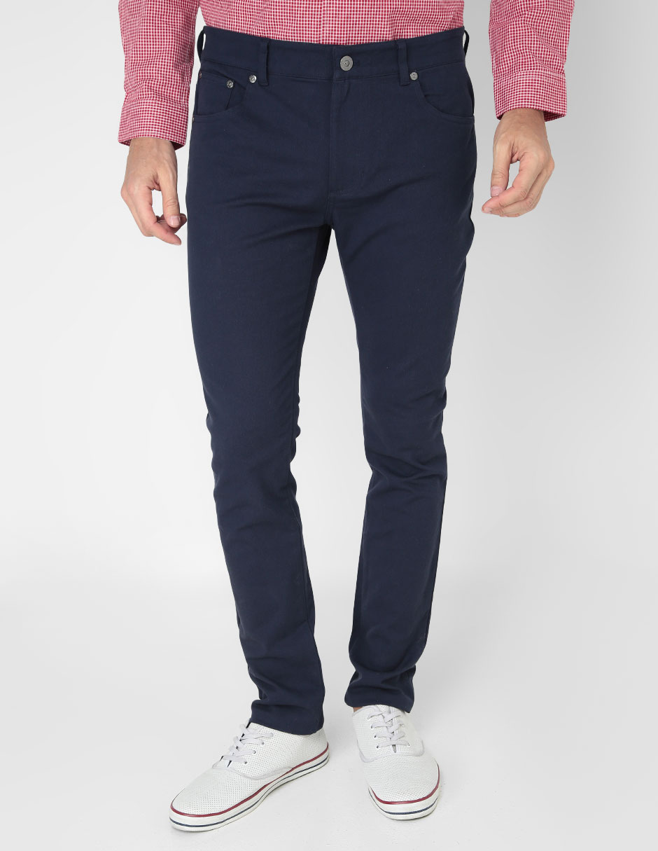 Pantalon Para Hombre Casual Rojo Slim-Fit Vittorio Forti
