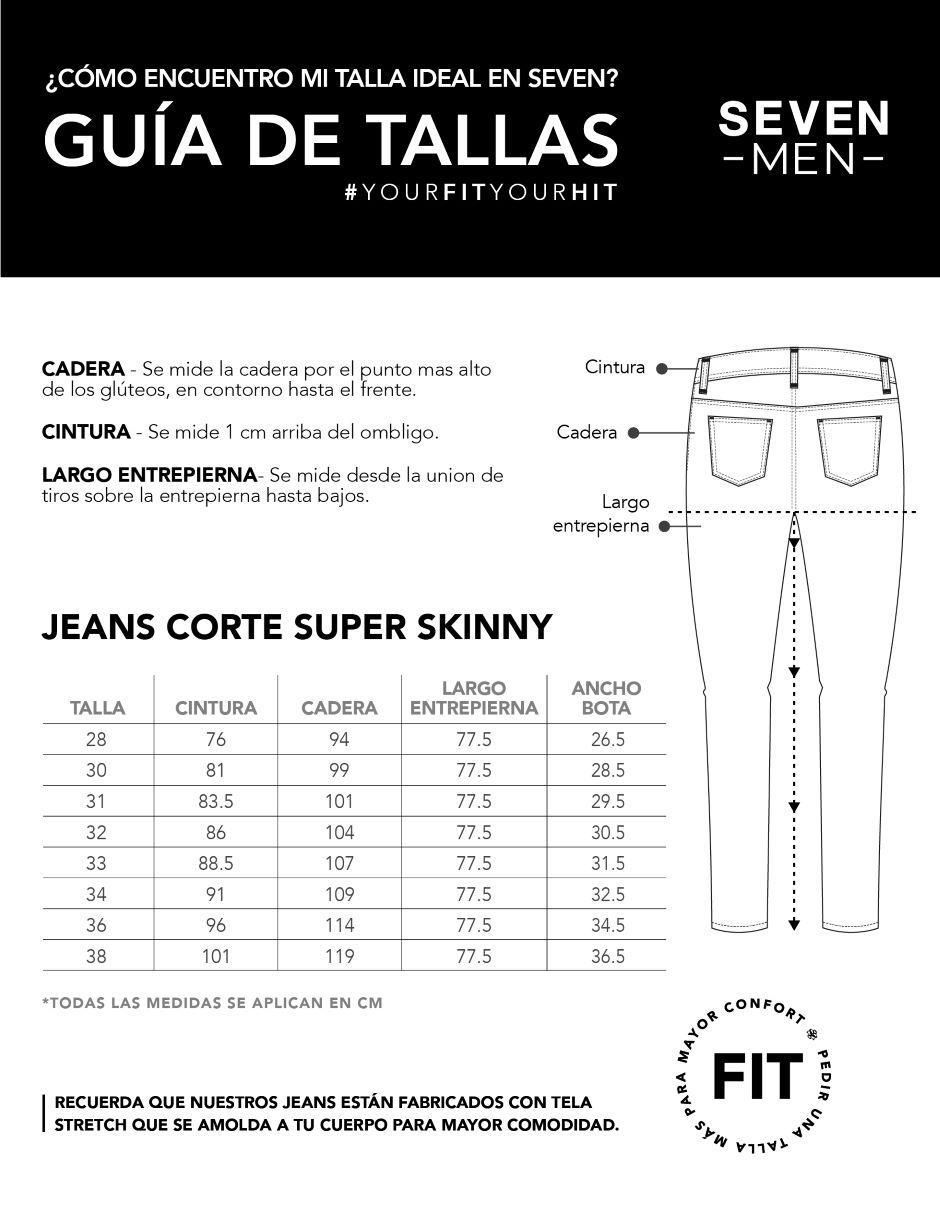 Jeans super skinny deslavado para hombre 5