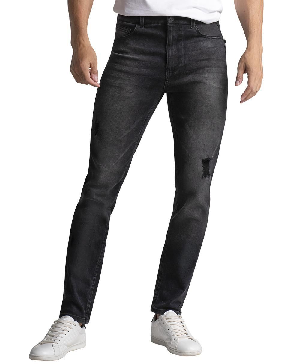 Pantalon skinny best sale negro hombre