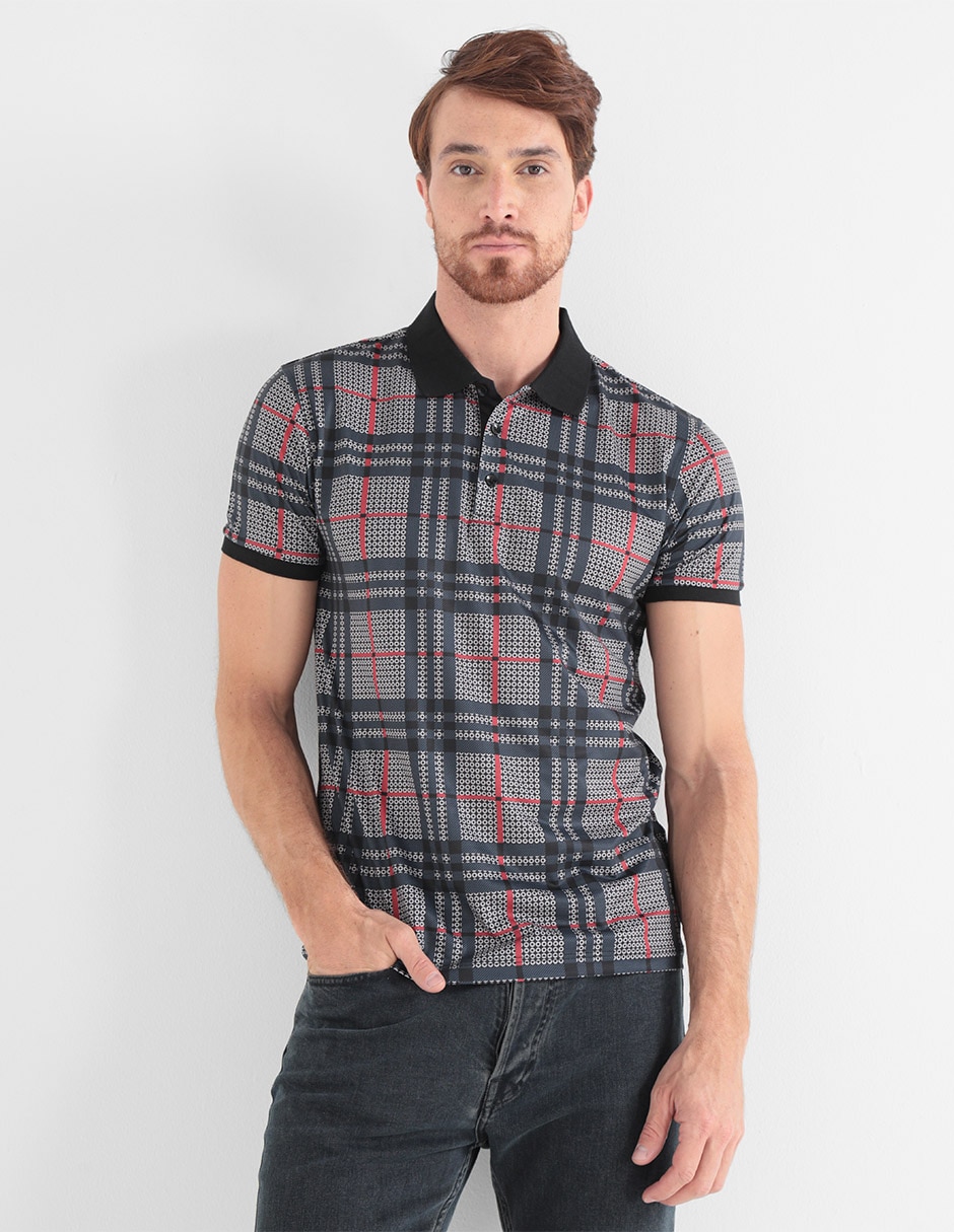 Playera tipo polo Pavini para hombre Suburbia