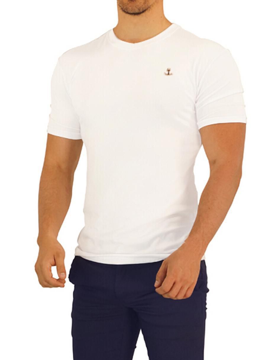 Playera metal emblem cuello redondo para hombre