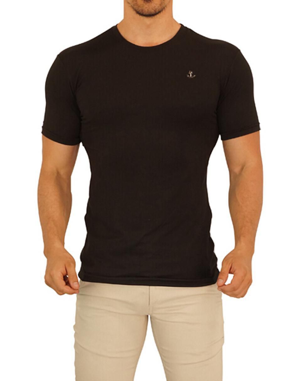 Playera metal emblem cuello redondo para hombre 2