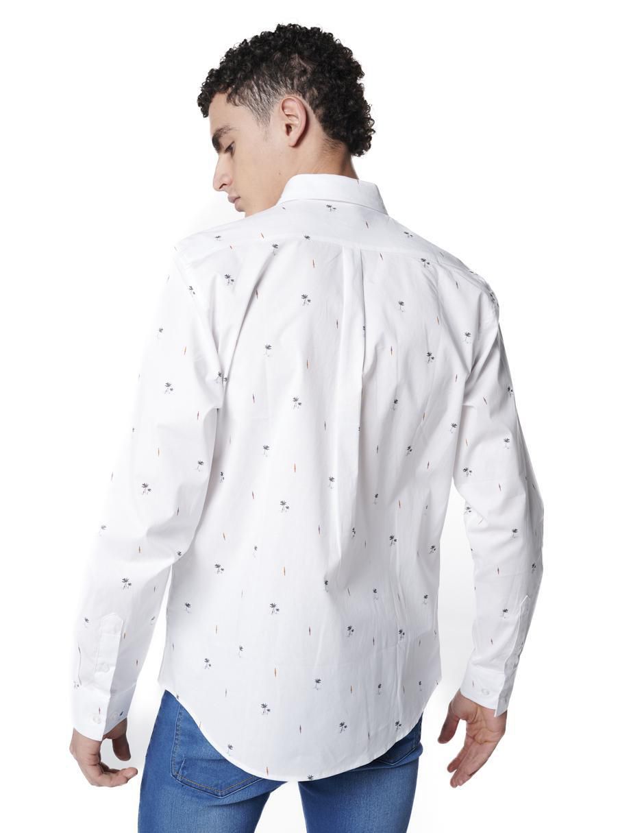 Camisa casual de algodón manga larga para hombre 2