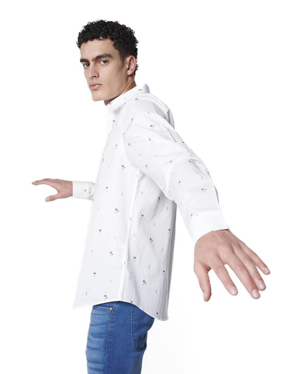Camisa casual de algodón manga larga para hombre 3