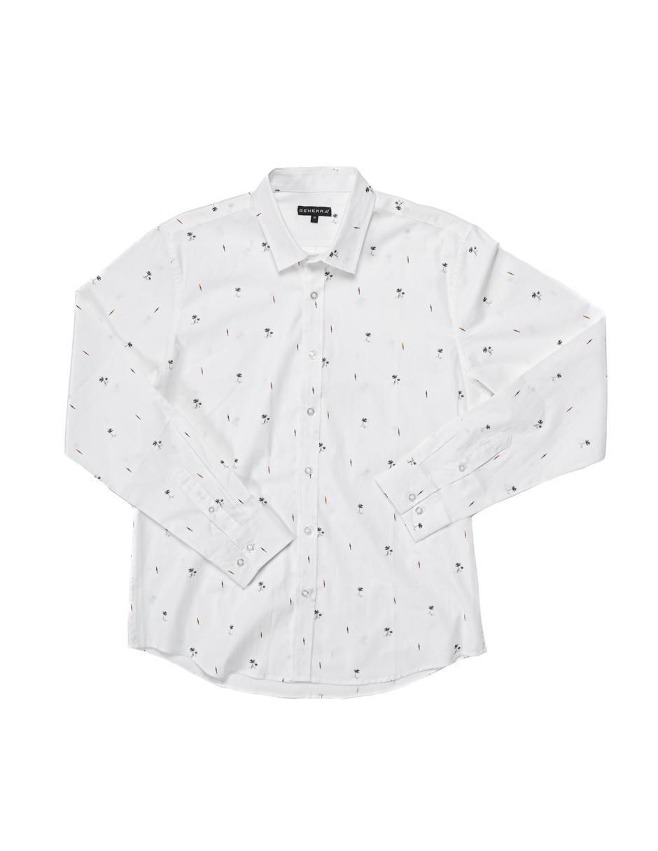 Camisa casual de algodón manga larga para hombre 4