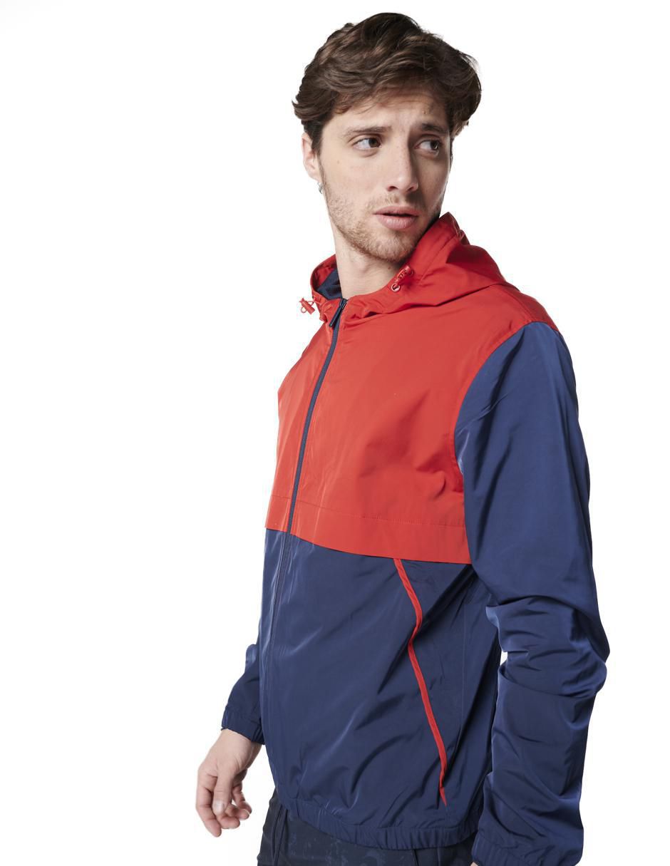 Chamarra casual con capucha para hombre 1