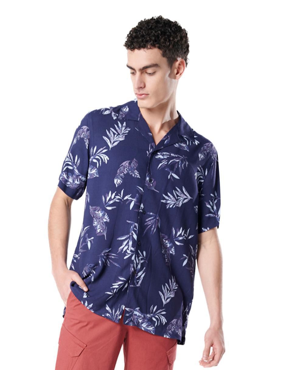 Camisa casual manga corta para hombre
