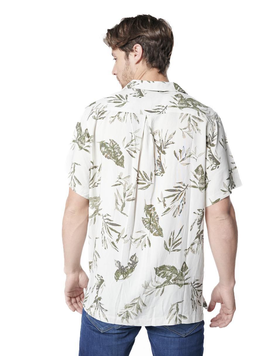 Camisa ocassionatt generra de viscosa manga corta para hombre