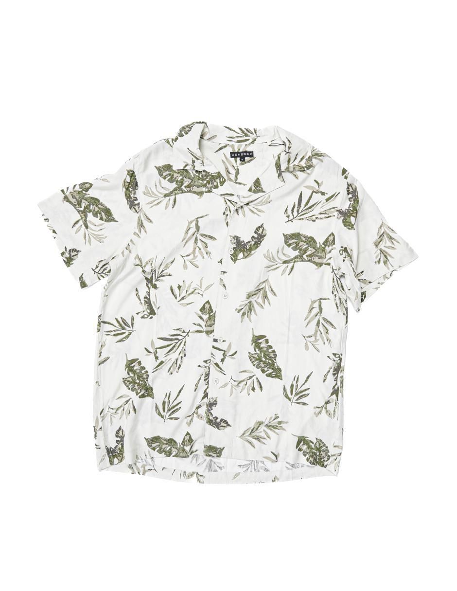 Camisa ocassionatt generra de viscosa manga corta para hombre