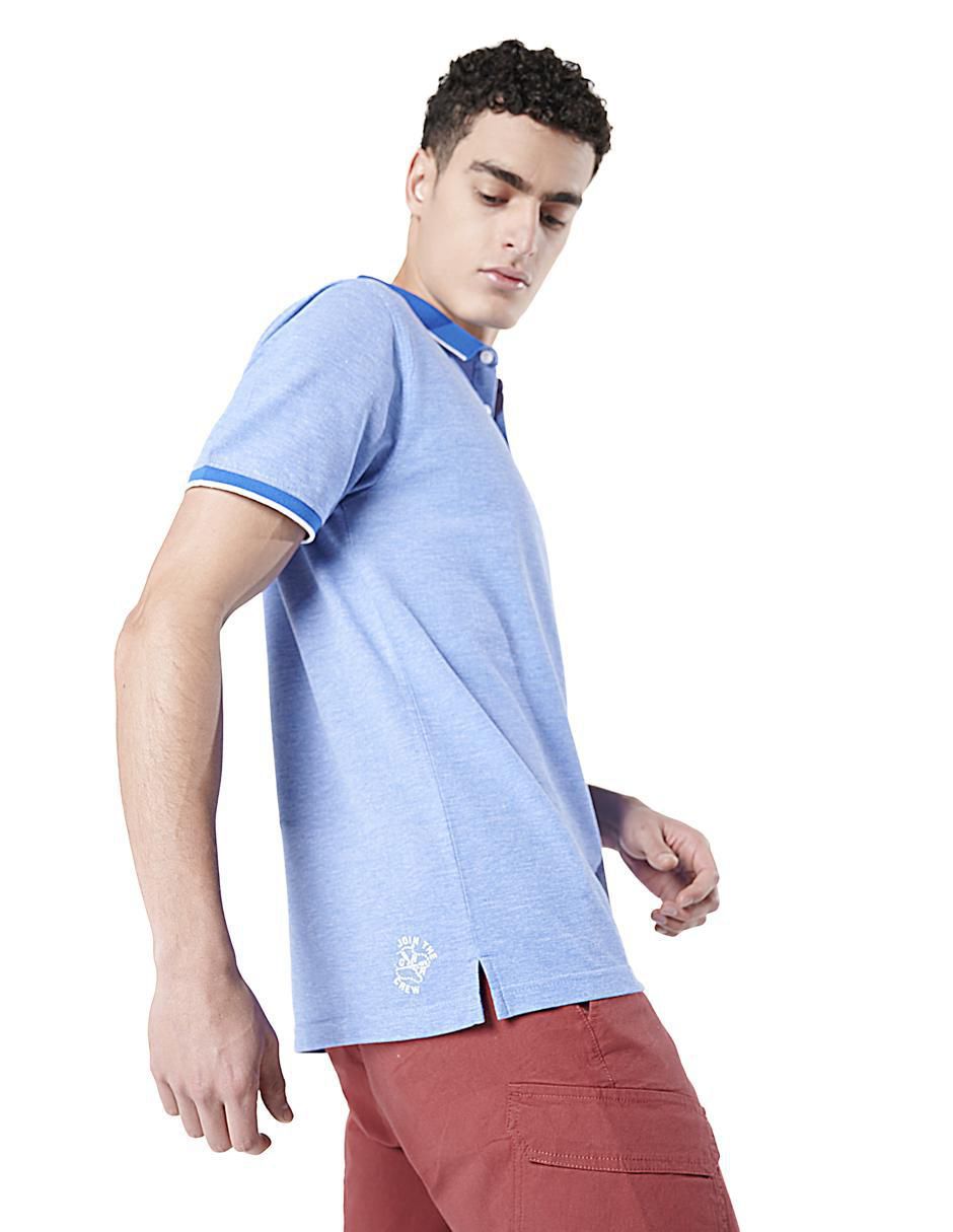 Playera tipo polo Primavera para hombre 3