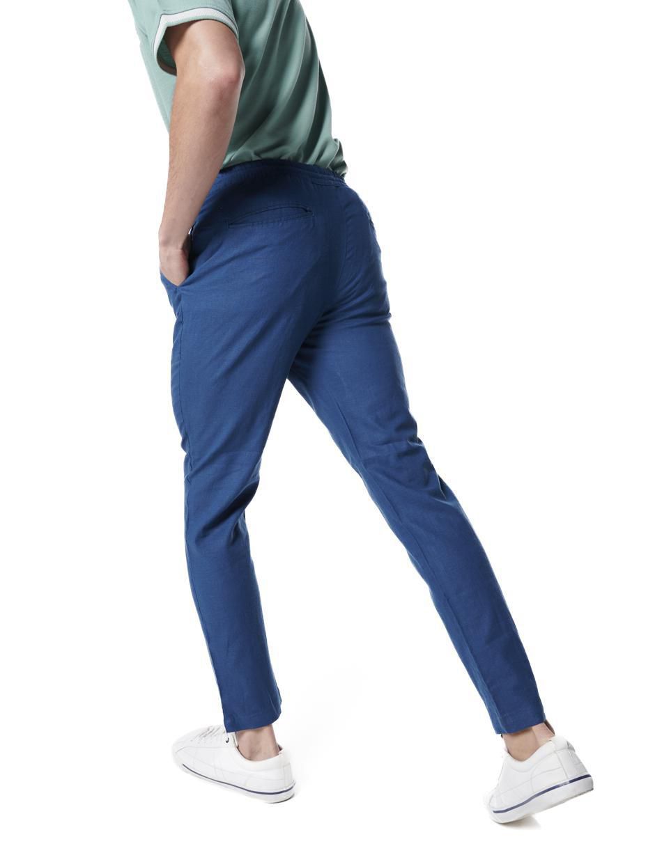 Pantalón slim Generra de lino para hombre