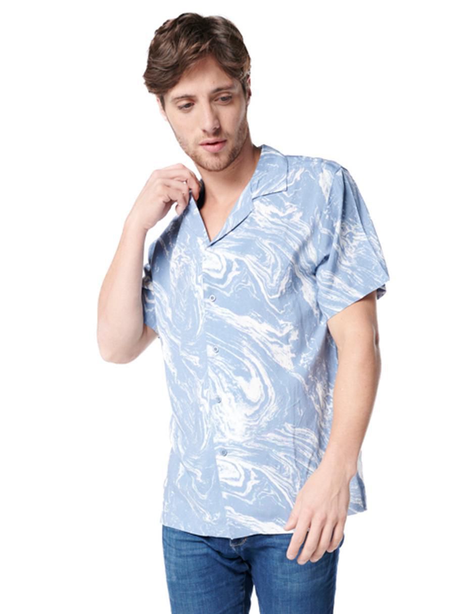 Camisa casual manga corta para hombre