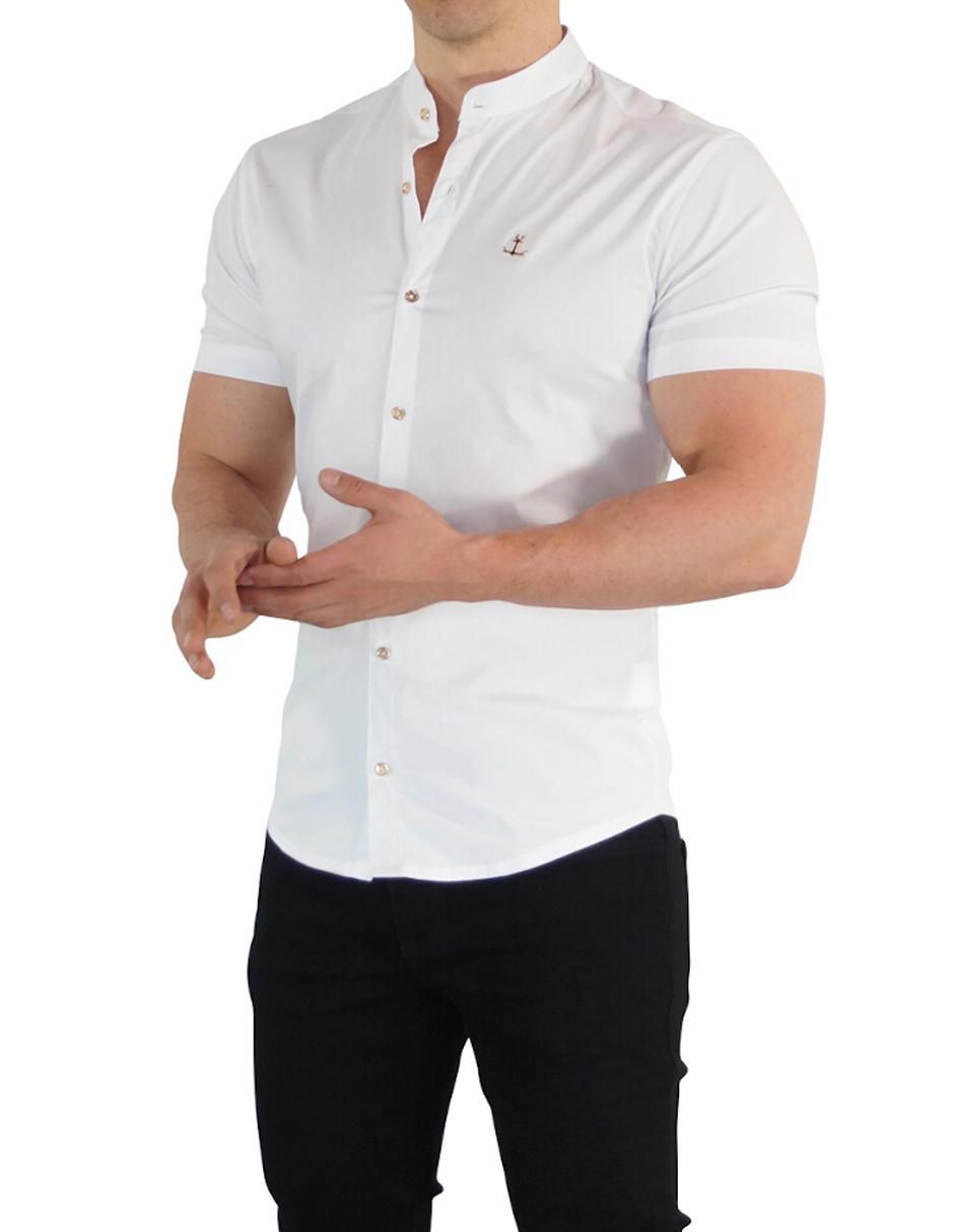 Camisa casual manga corta para hombre