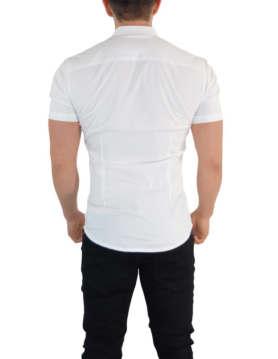 Camisa casual manga corta para hombre 3