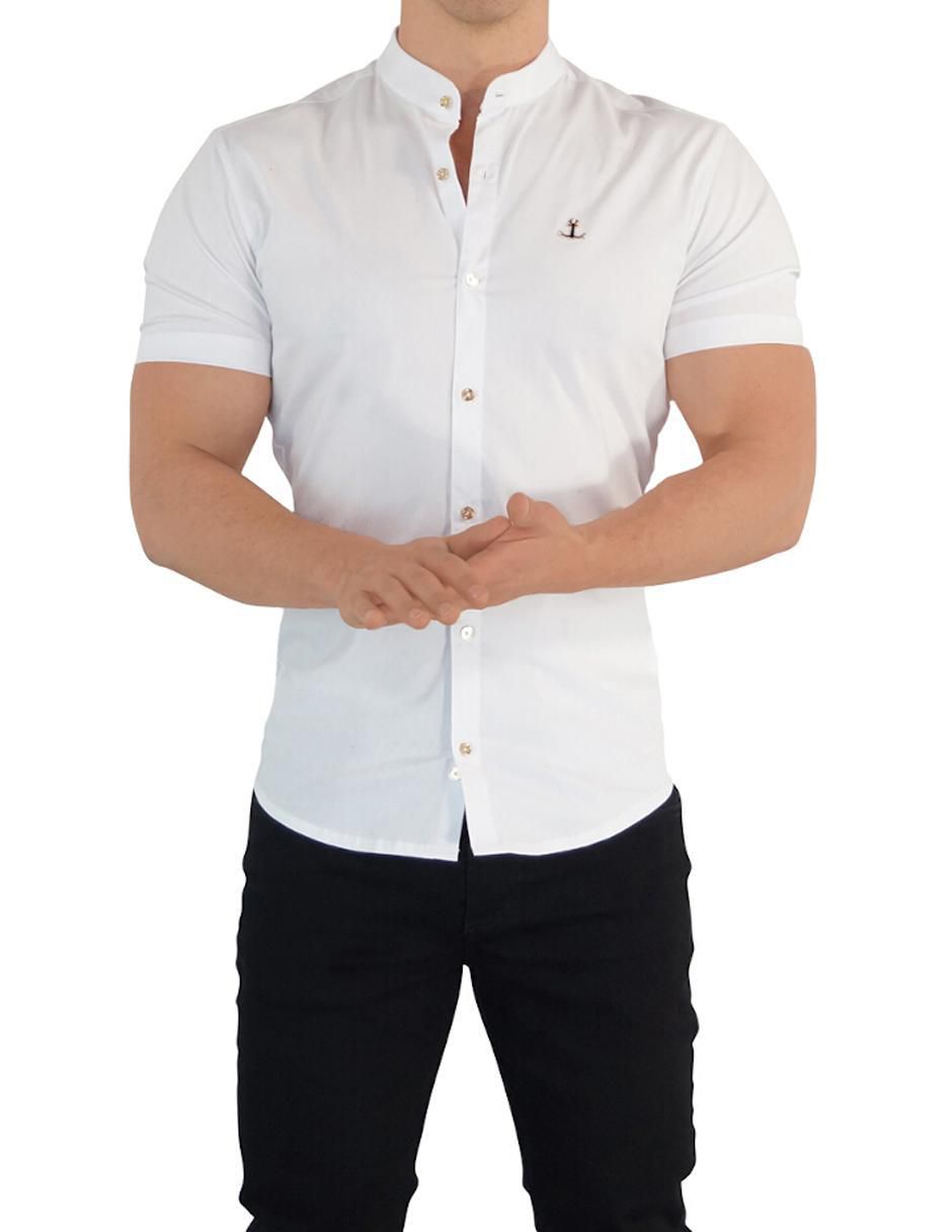 Camisa casual manga corta para hombre 4
