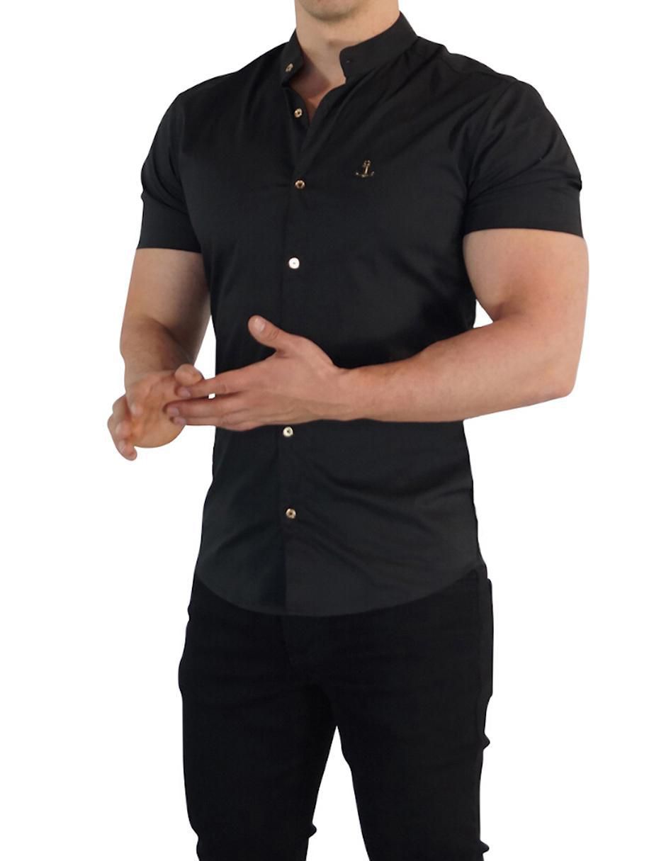 Camisa casual de manga corta para hombre