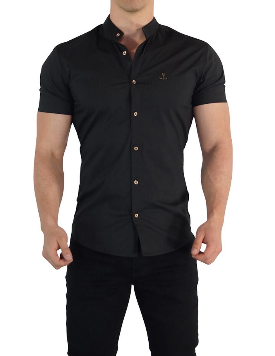 Camisa casual de manga corta para hombre
