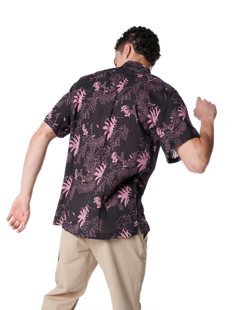 Camisa casual generra de viscosa manga corta para hombre