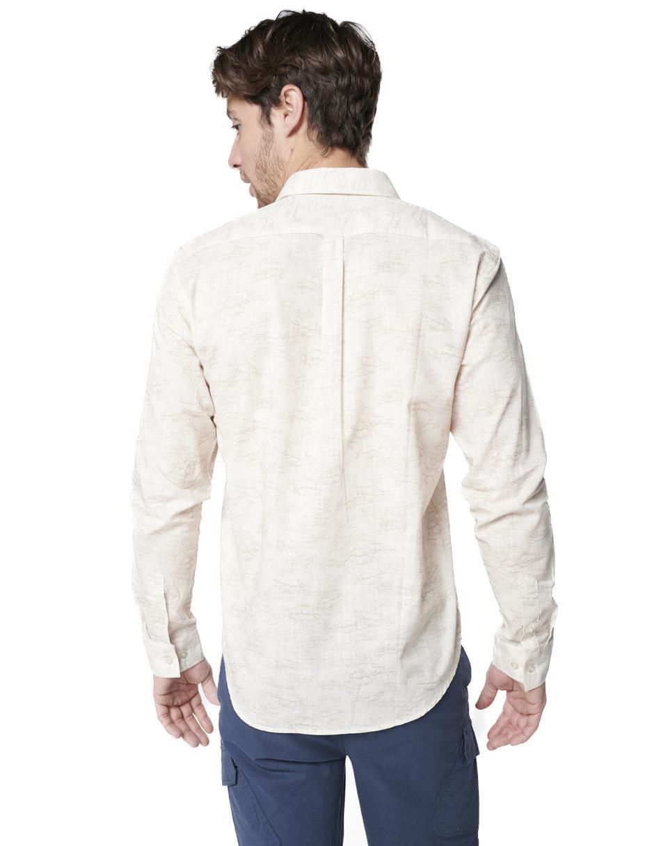 Camisa casual generra de algodón manga larga para hombre