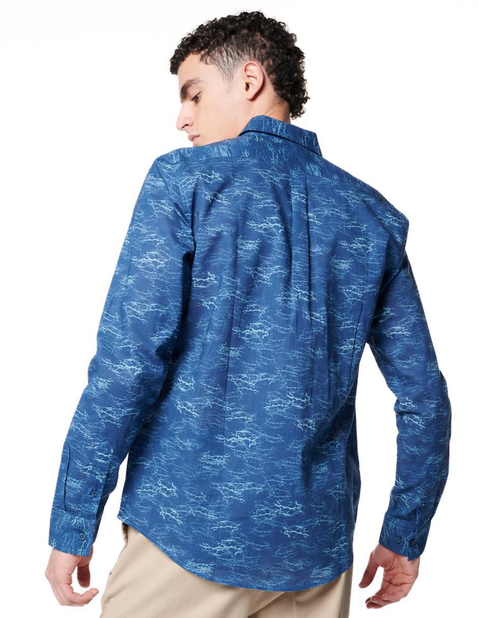 Camisa casual de algodón manga larga para hombre 2