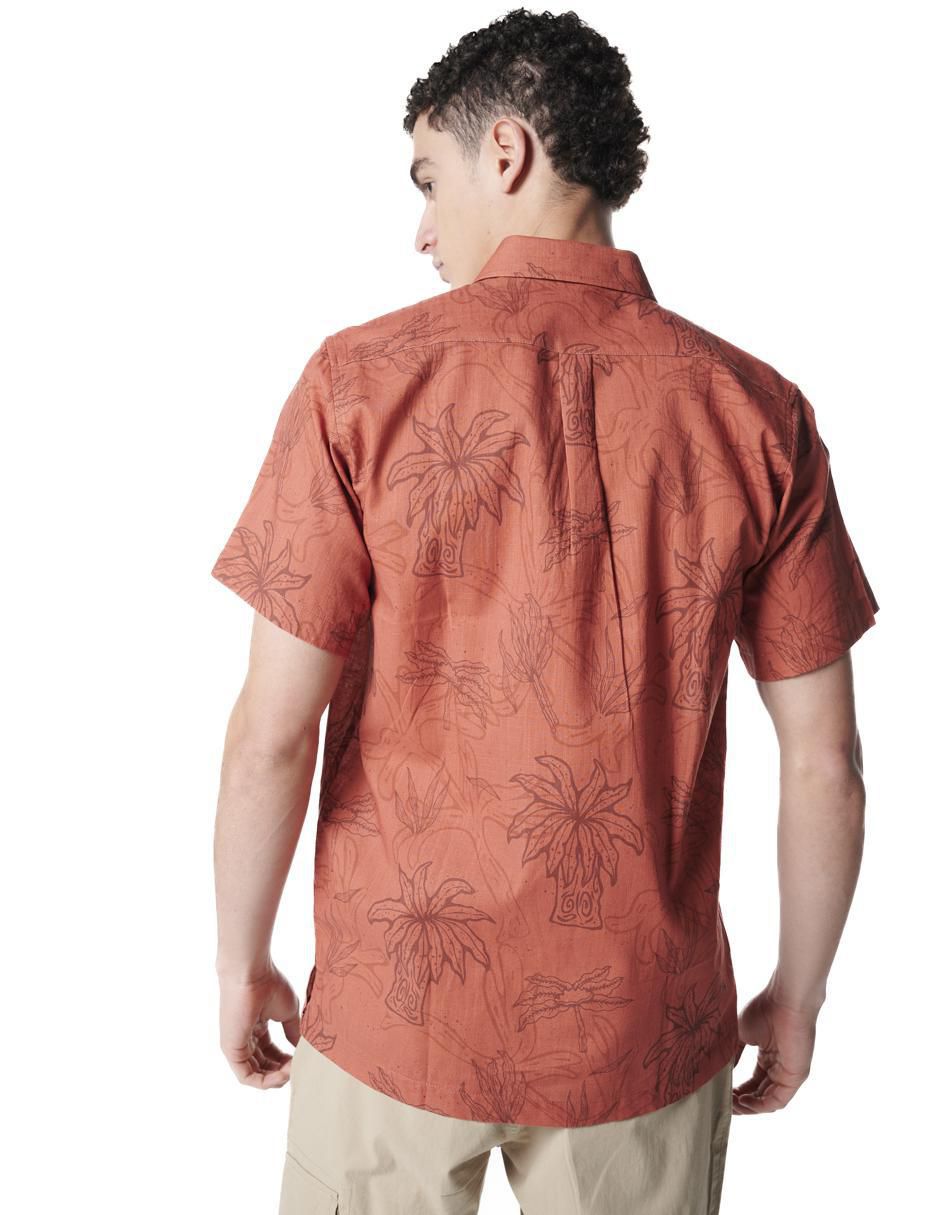 Camisa casual generra de algodón manga corta para hombre