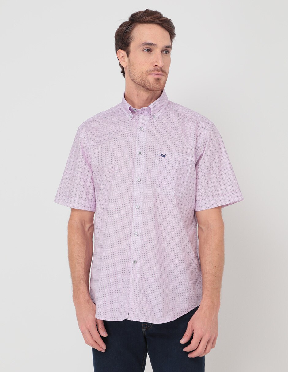 Camisa casual de algodón manga corta para hombre 1