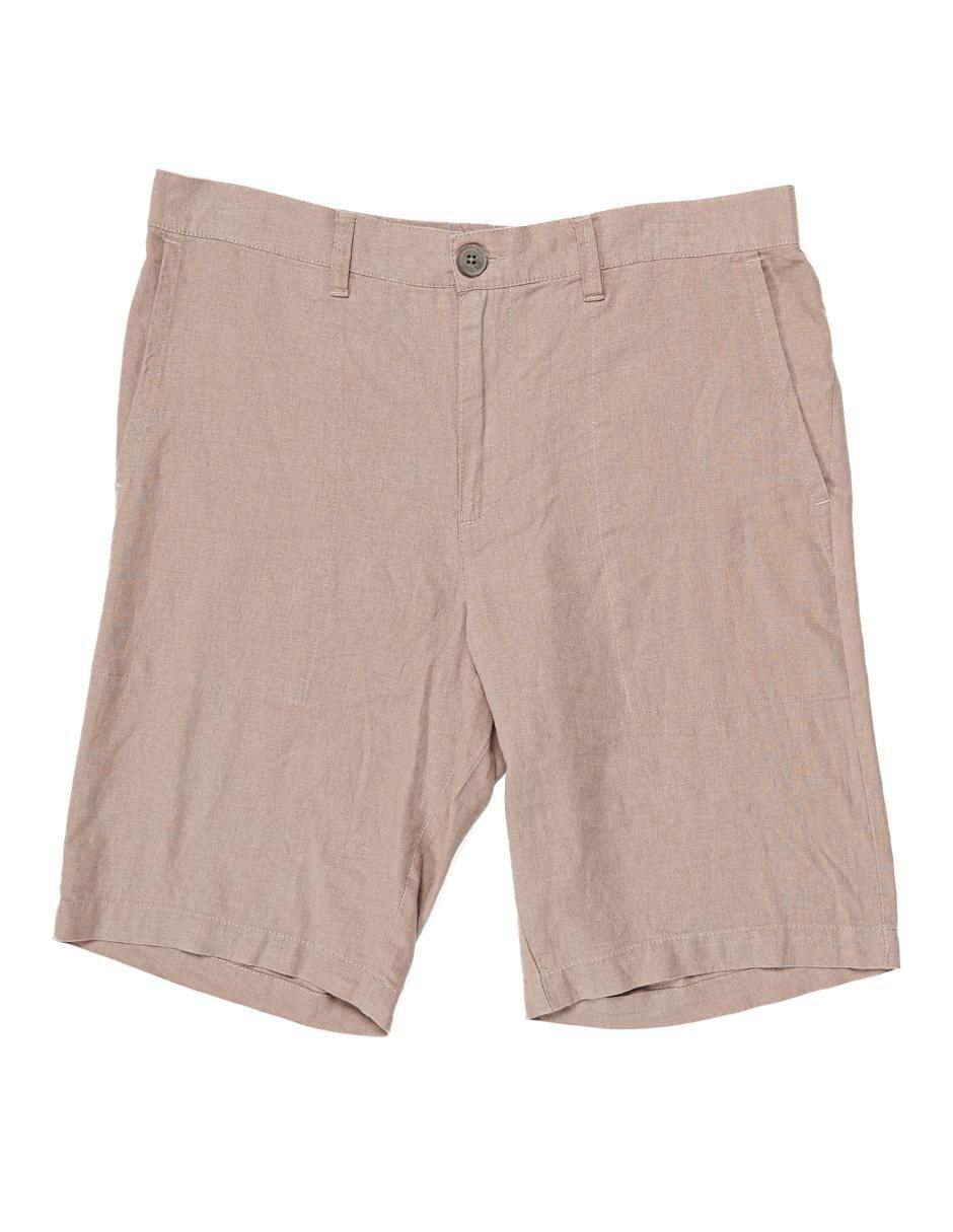 Bermuda generra de lino para hombre