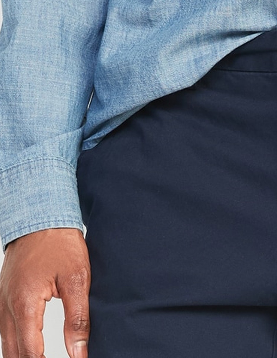 Pantalón casual chino recto Old Navy de algodón para hombre 4