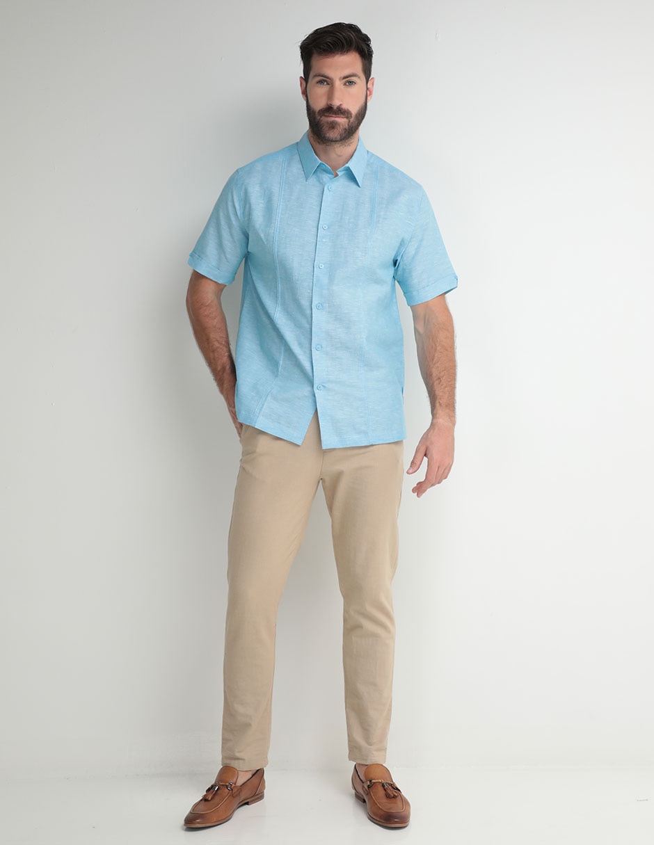 Guayabera manga corta para hombre 3