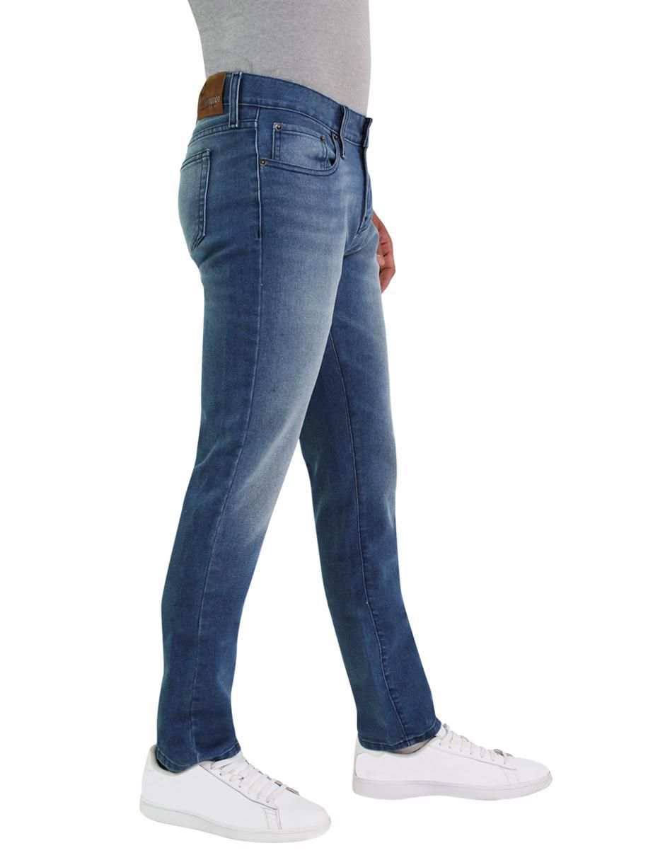 Jeans slim lavado desgastado para hombre 3