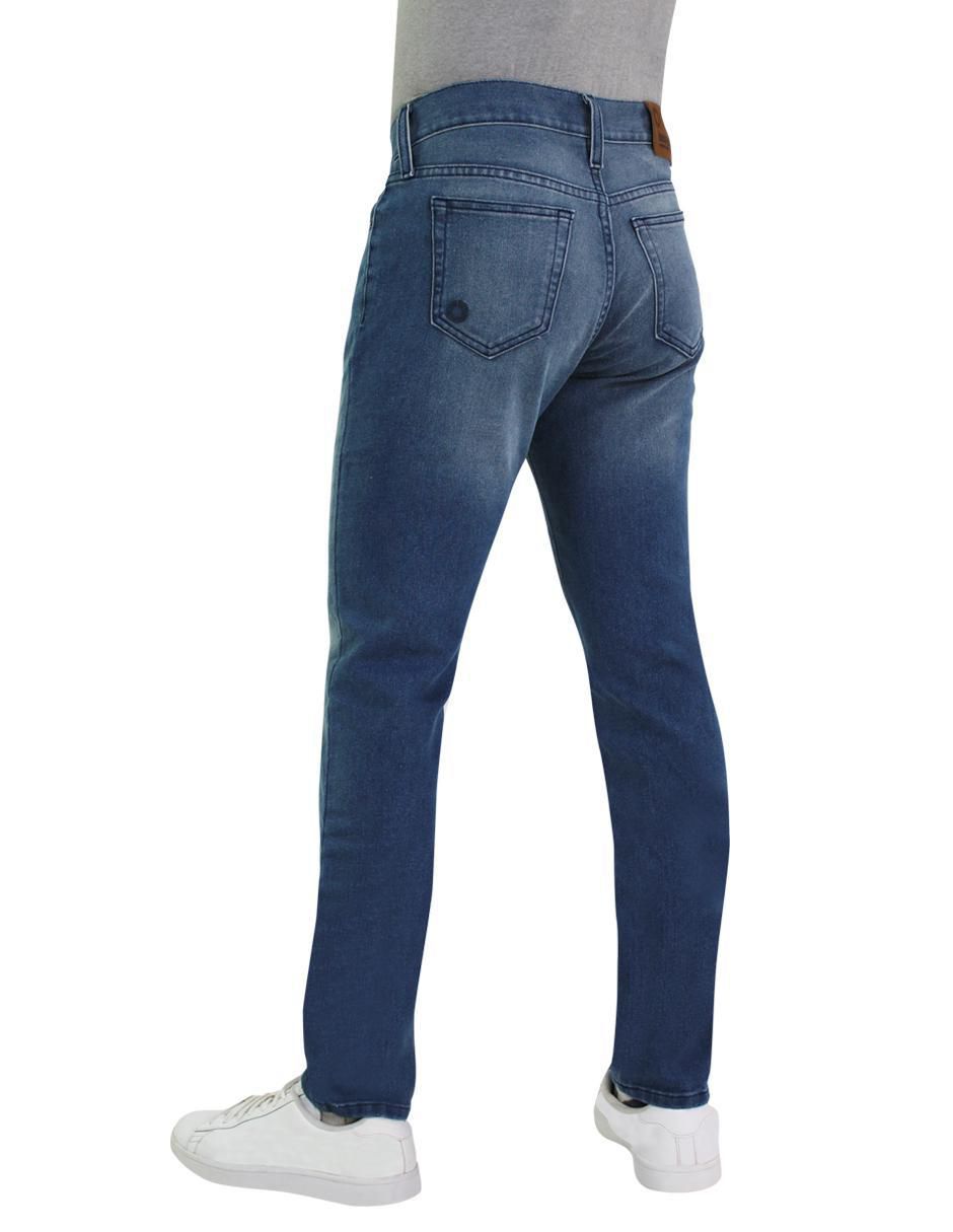 Jeans slim lavado desgastado para hombre 5