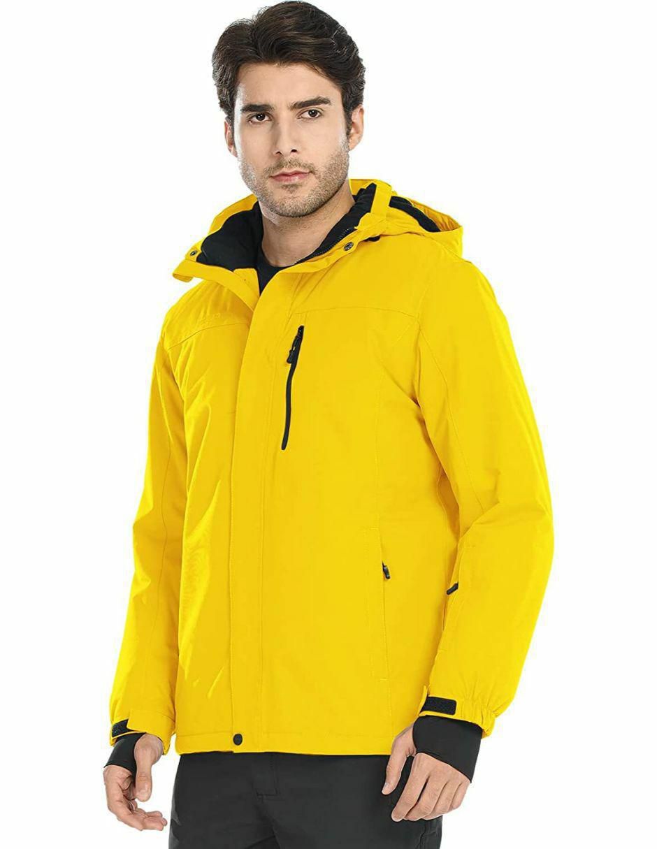 Chamarra parca impermebale con capucha para hombre