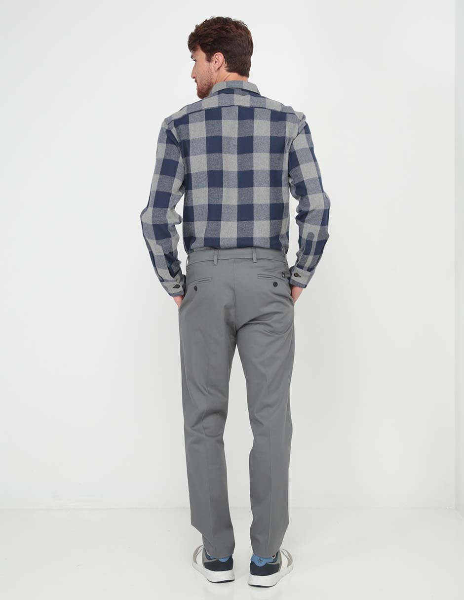 Pantalón recto de algodón para hombre 2