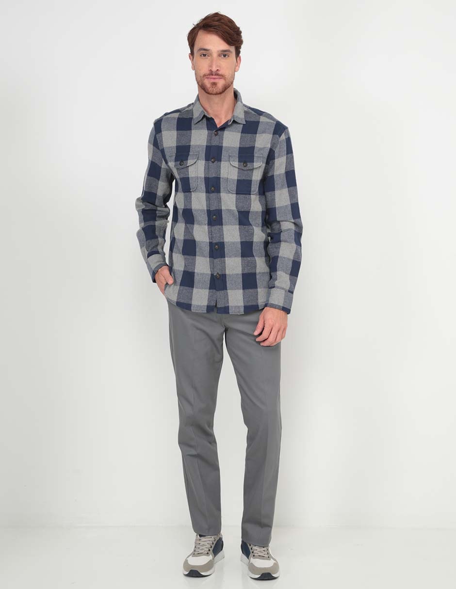 Pantalón recto de algodón para hombre 3