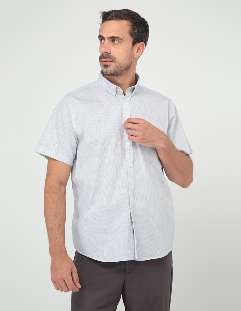 Camisa casual de algodón manga corta para hombre 1