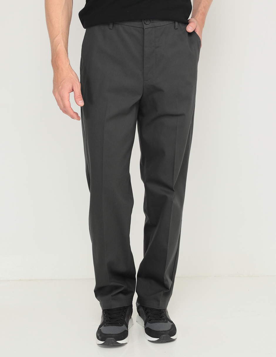 Pantalón recto de algodón para hombre 1