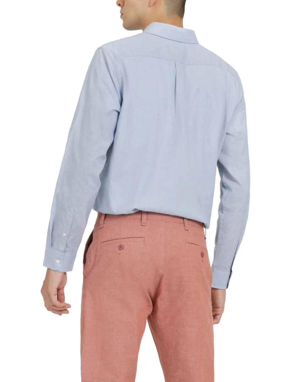 Camisa casual de algodón manga larga para hombre 3