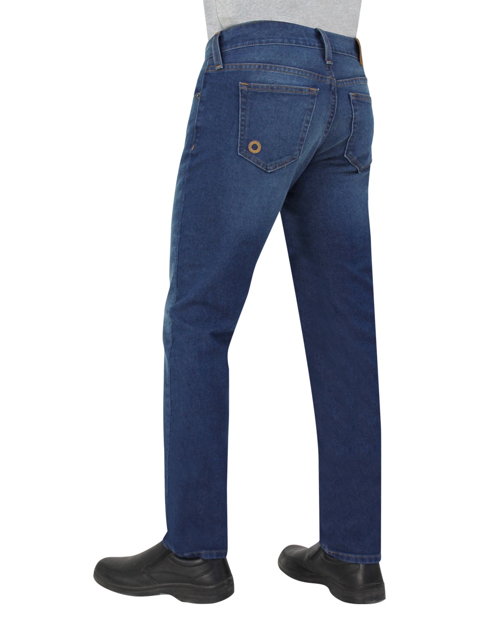Jeans slim lavado desgastado para hombre 5